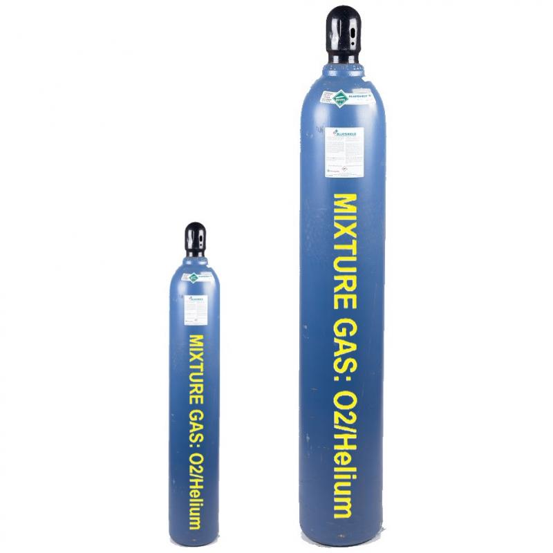 Khí hỗn hợp O2:(0.2~20%), balance Helium