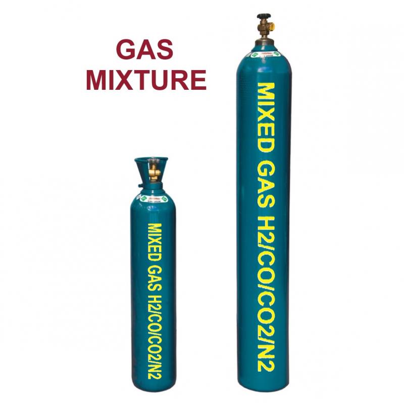 Khí hỗn hợp H2 1.4% CO 1.8% CO2 1.4% N2 95.4%